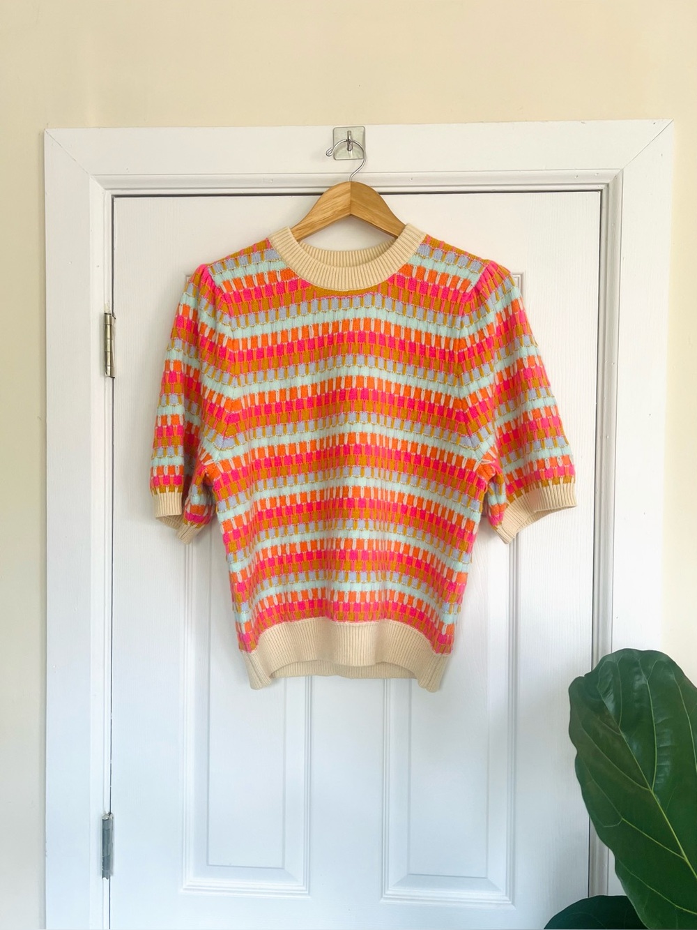 Colorblock Crewneck Sweater - Multicolor